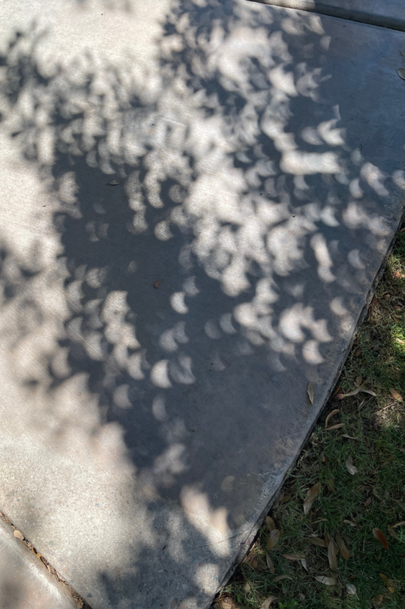 solar eclipse shadows